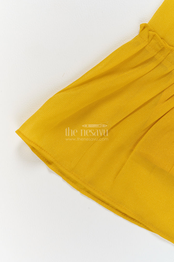 Girls Sharara Set in Yellow for Festive Gatherings