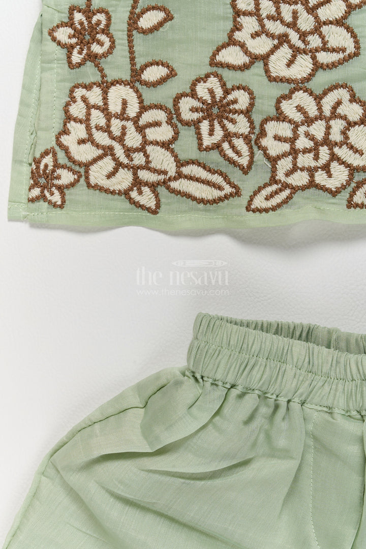 Girls Palazzo Set in Turquoise for Milestone Days