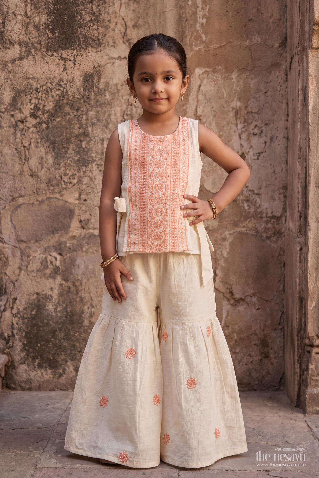 Sharara Dress for Girls with Smart Tailoring for Festive Occasions
