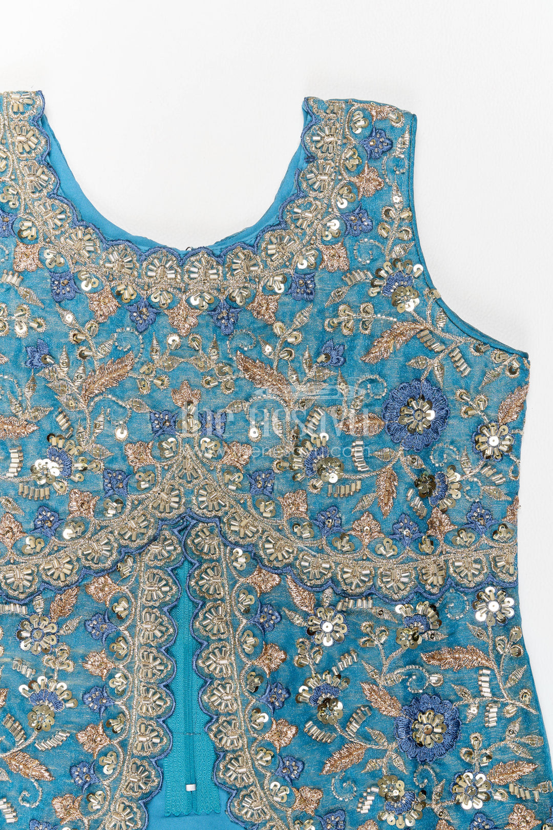 Girls Sharara Set with Thread Embroidery for Family Functions