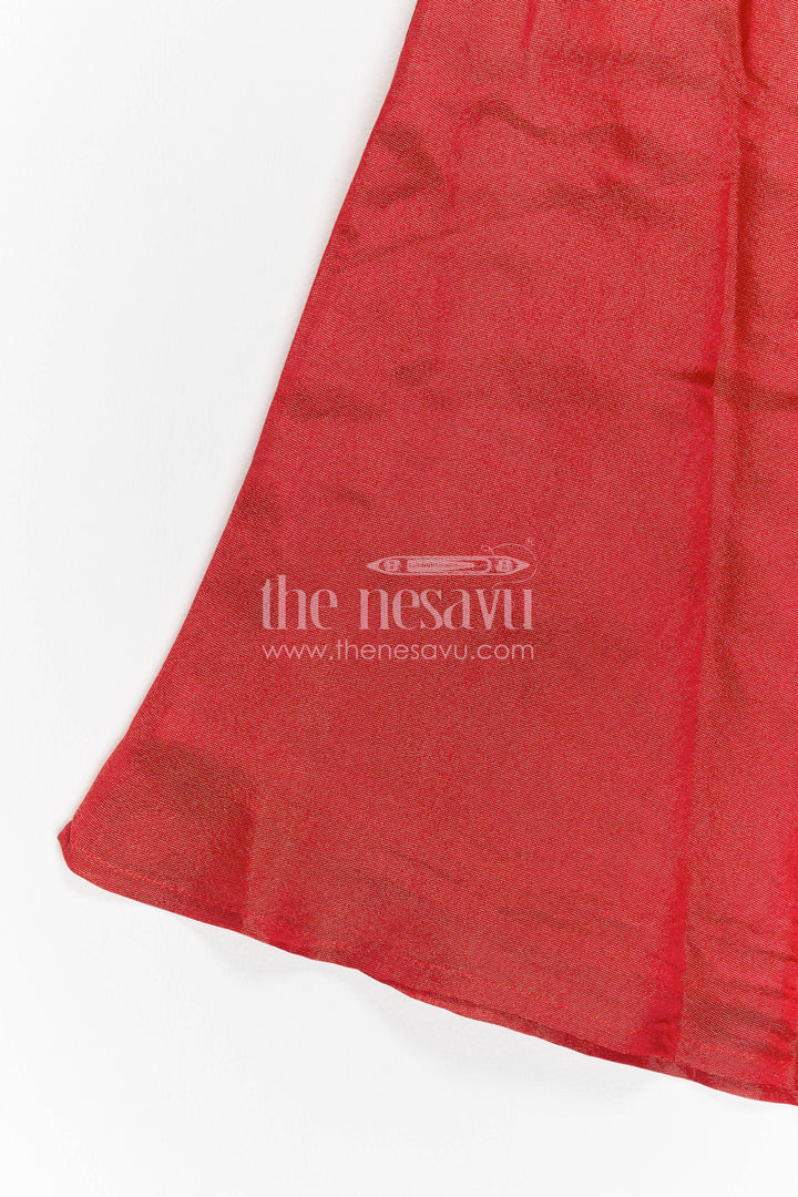 Girls Palazzo Set in Red for Milestone Days