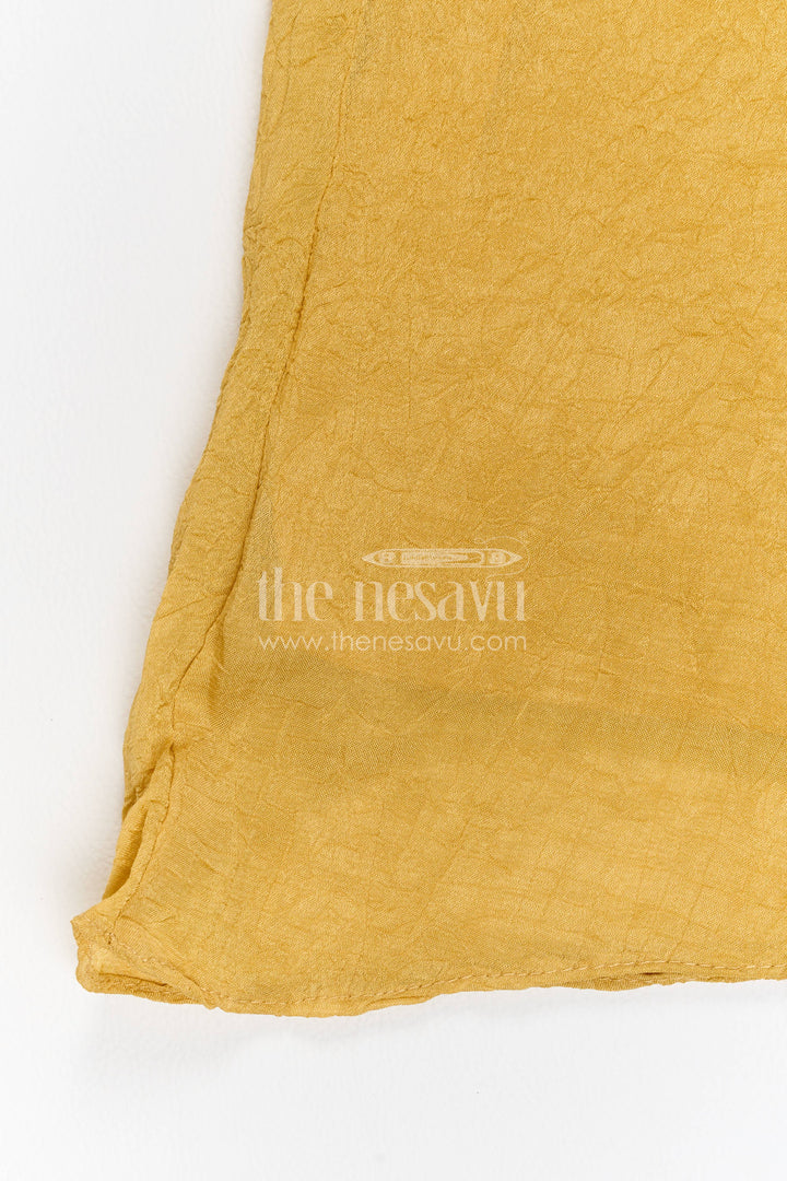 Sharara Dress for Girls in Yellow with an Occasion Ready Finish