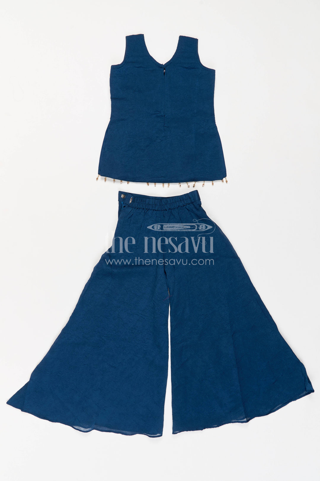 Girls Palazzo Set in Blue for Milestone Days