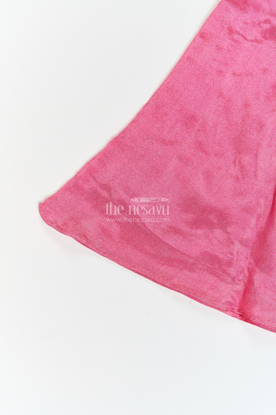 Girls Magenta Pink Mirror Panel Viscose Blend Silk Palazzo Set