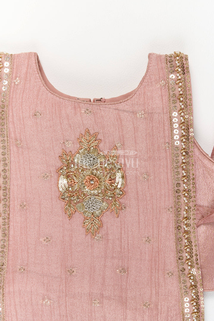 Girls Palazzo Set with Sequin Work for Weddings and Parties