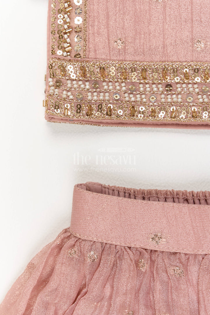 Girls Palazzo Set with Sequin Work for Weddings and Parties