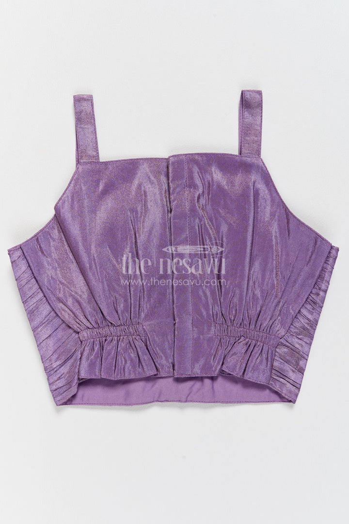 Girls Palazzo Set in Purple for Celebrations and Photos