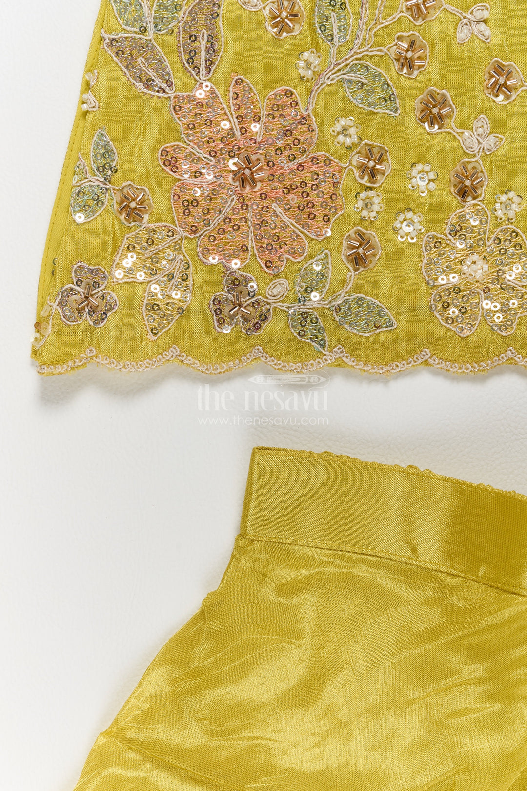 Girls Sharara Set in Yellow for Portrait Days