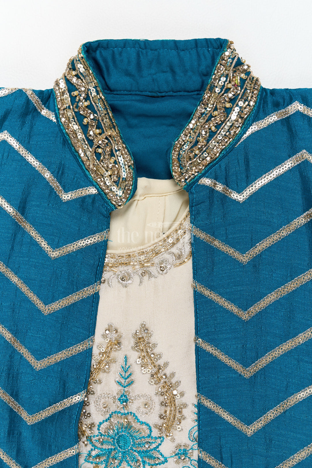 Girls Palazzo Set in Blue for Celebrations and Photos
