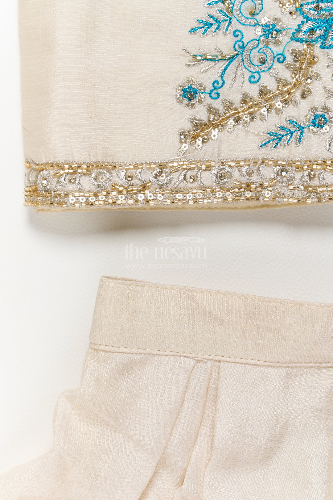 Girls Palazzo Set in Blue for Celebrations and Photos