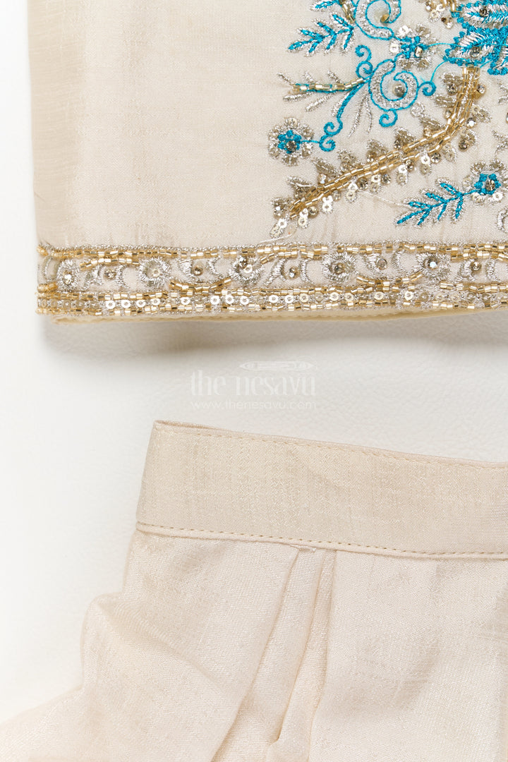 Girls Palazzo Set in Blue for Celebrations and Photos
