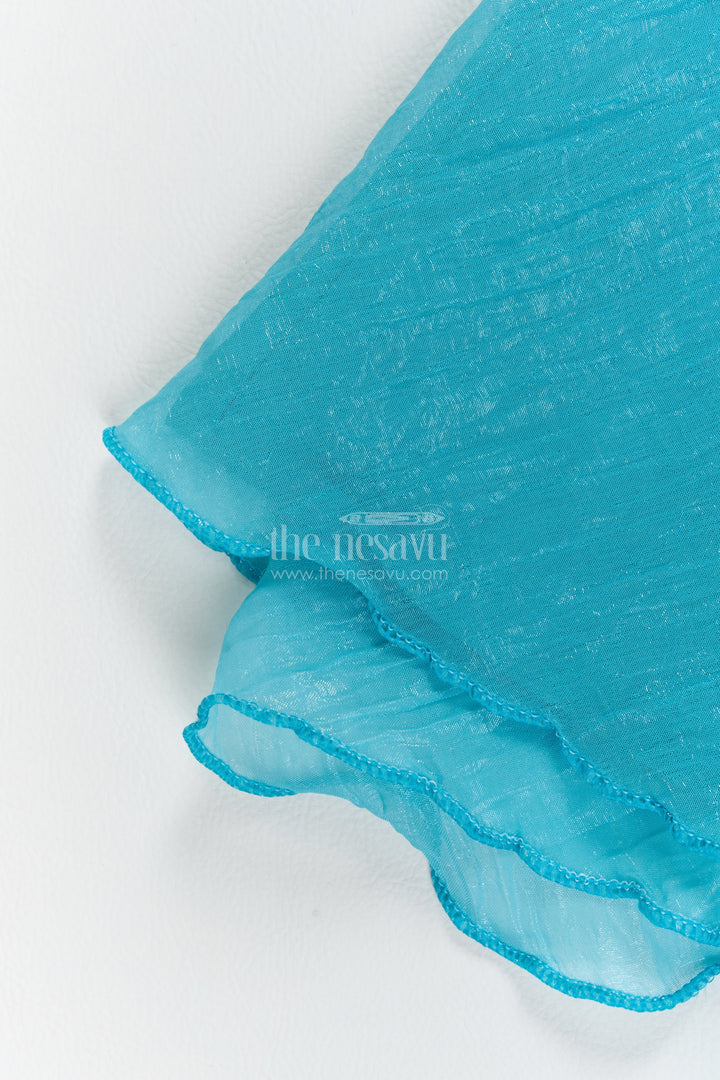 Girls Sharara Set in Blue for Portrait Days