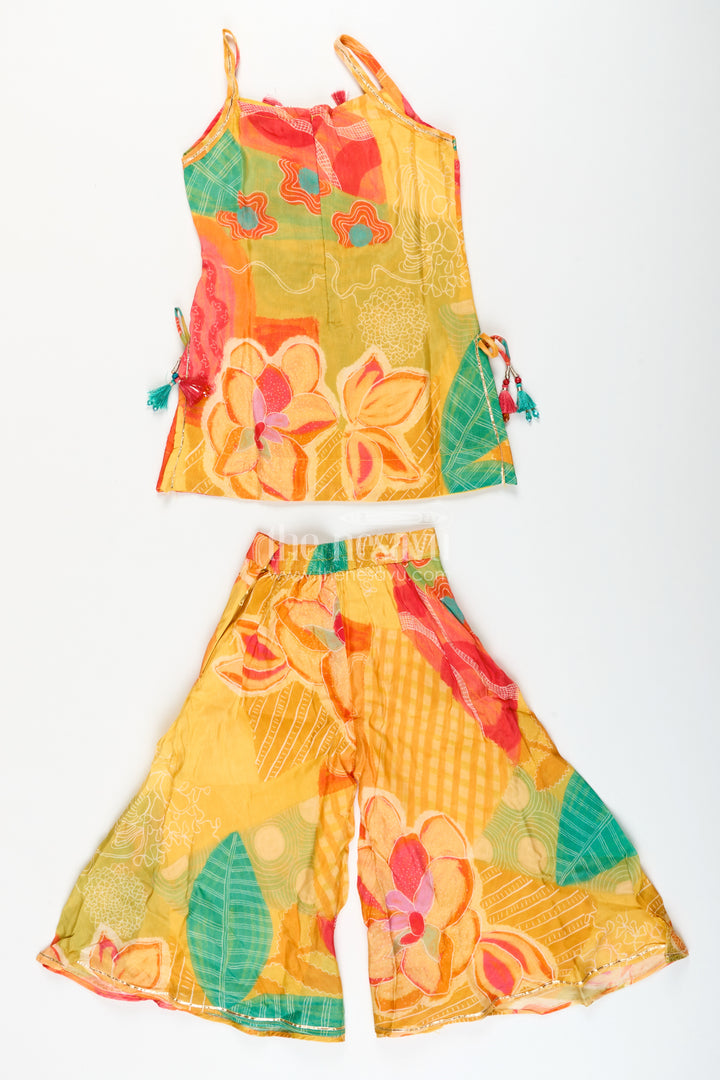 Girls Digital Print Sharara Set for Festive Wear and Stage Performances