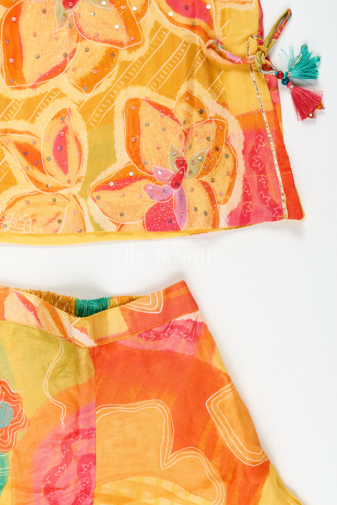 Girls Digital Print Sharara Set for Festive Wear and Stage Performances