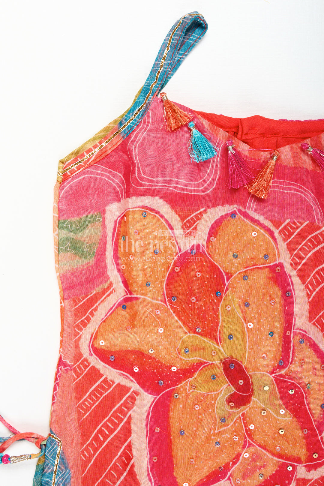 Girls Floral Printed Sharara Set for Festive Twirls and Stage Events