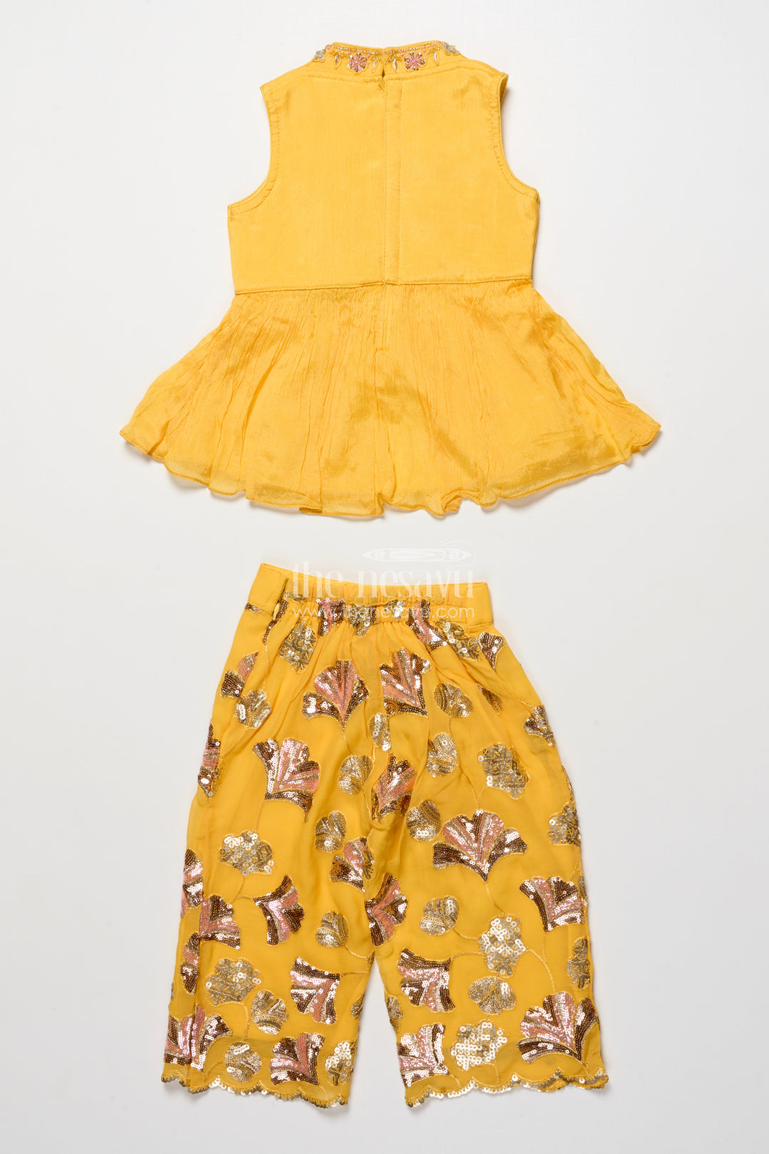 Girls sharara set with sequins for festive and traditional wear