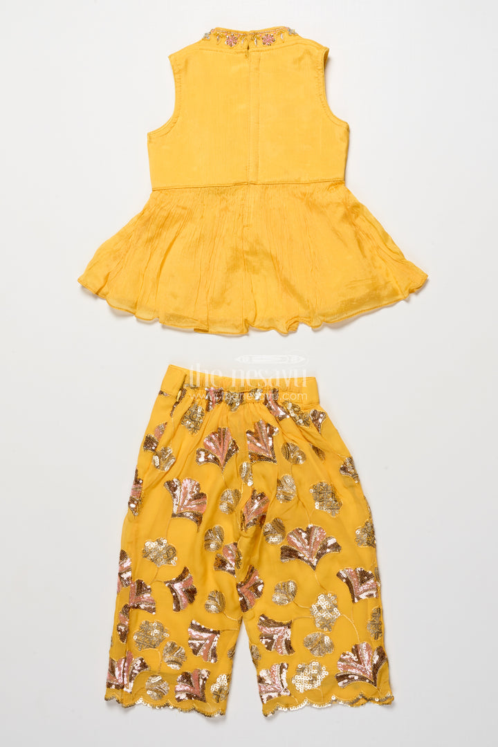 Girls sharara set with sequins for festive and traditional wear