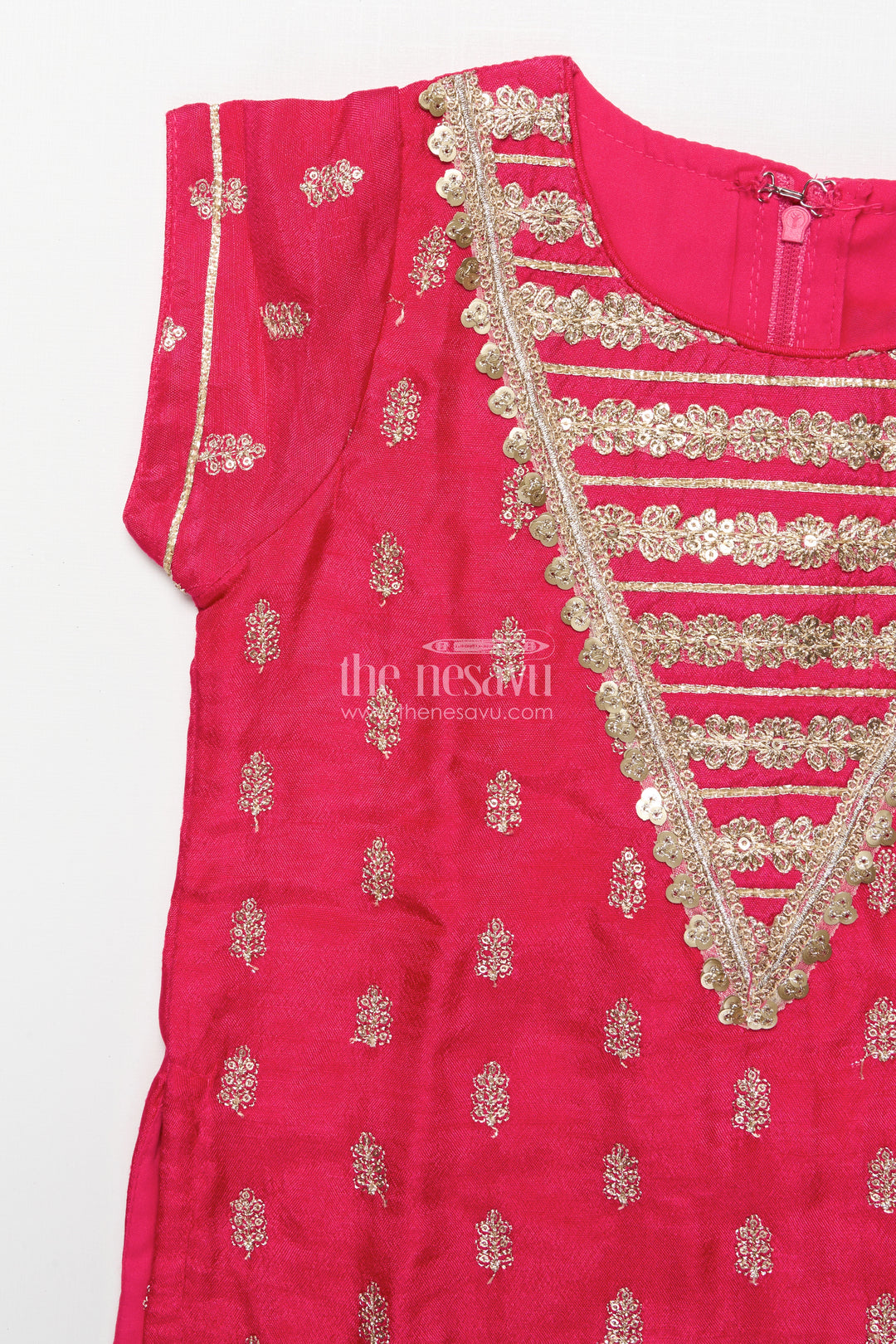 Girls sharara suit with ethnic embroidery for weddings and festive functions