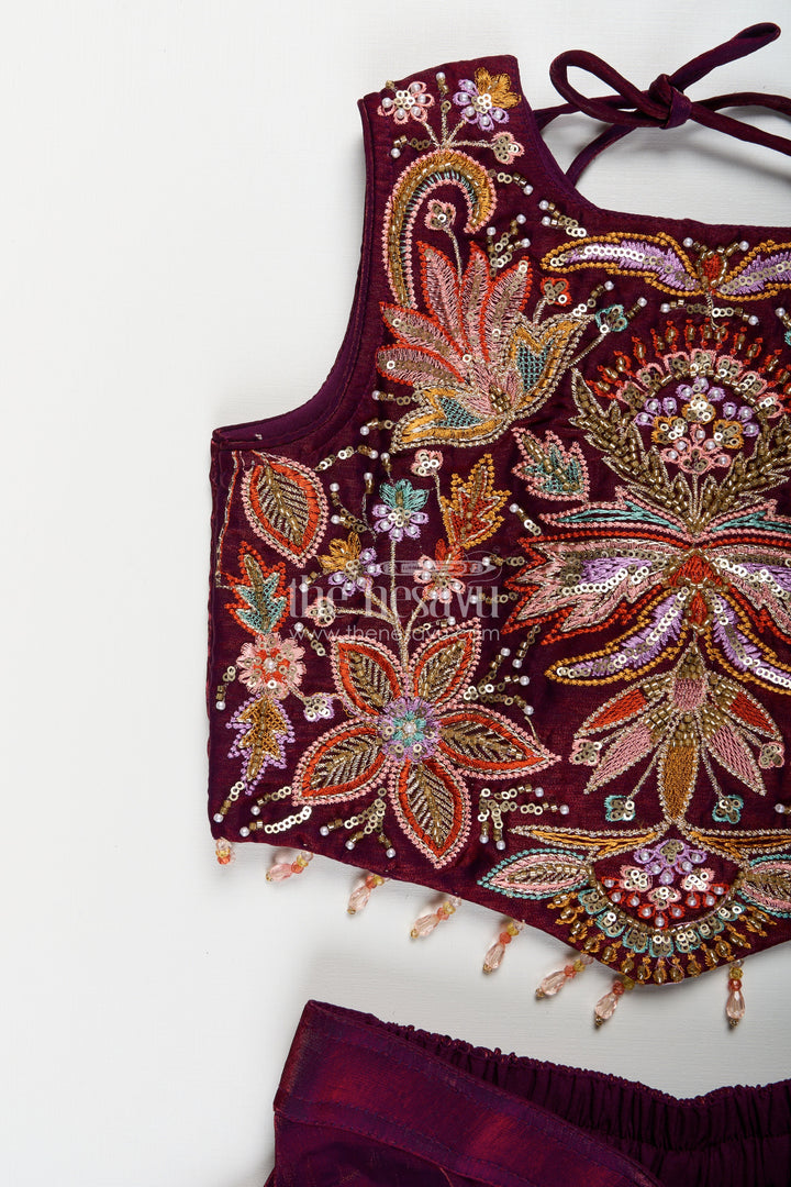 Girls sharara set with embroidered kurti for weddings and parties