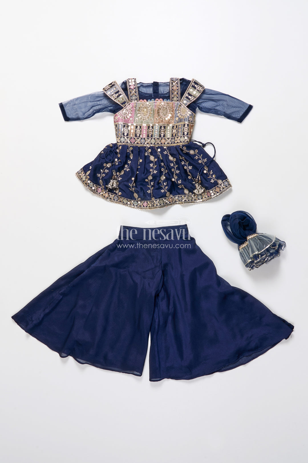 Party Wear Sharara Set for Toddler Girls for Evening Celebrations and Birthdays