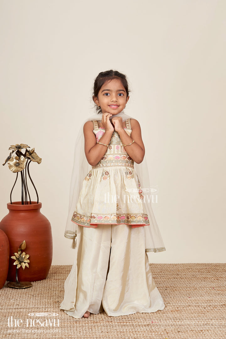 Baby girl plazo set for weddings and traditional occasions