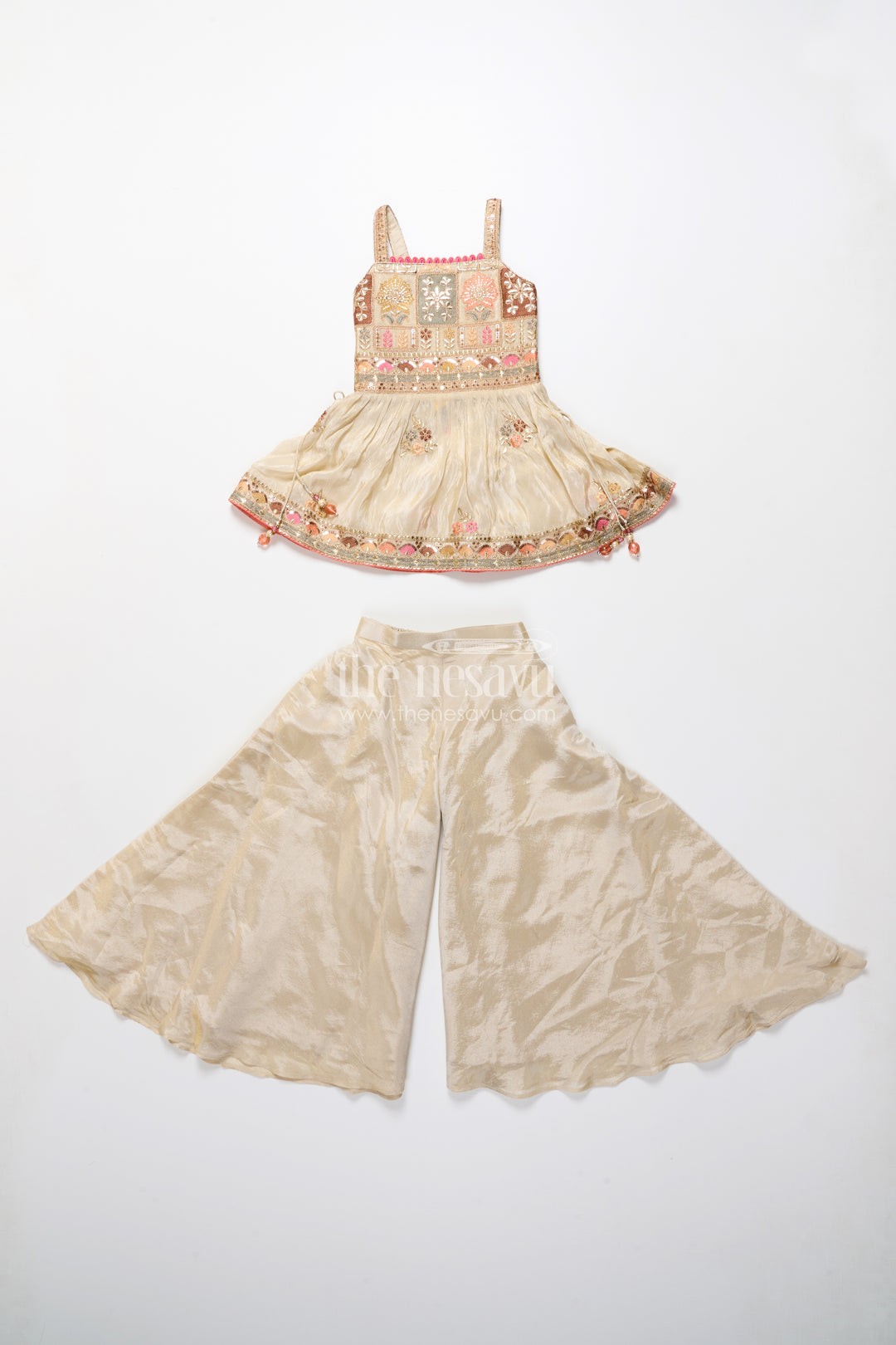 Baby Girl Plazo Set for Weddings and Traditional Occasions