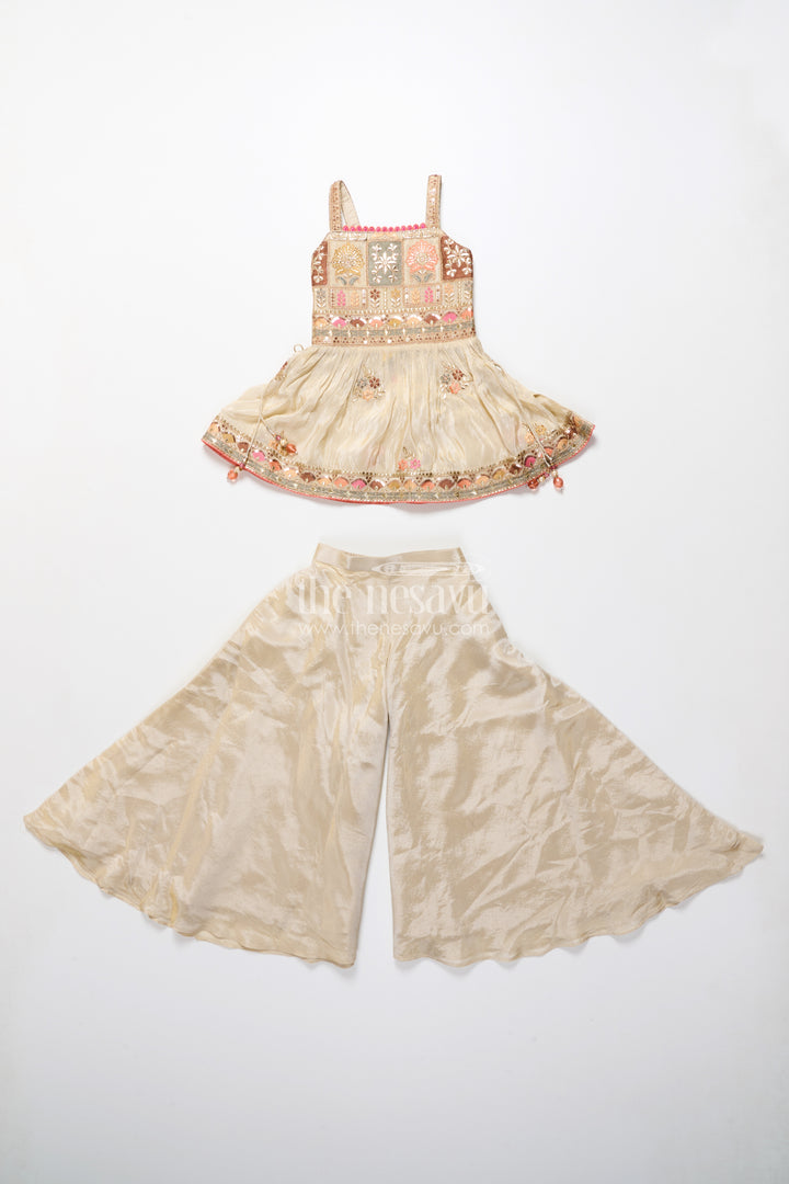 Baby Girl Plazo Set for Weddings and Traditional Occasions