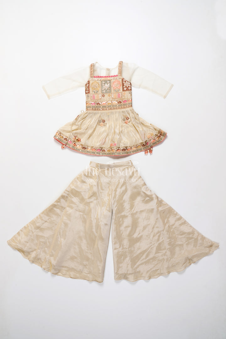 Baby Girl Plazo Set for Weddings and Traditional Occasions