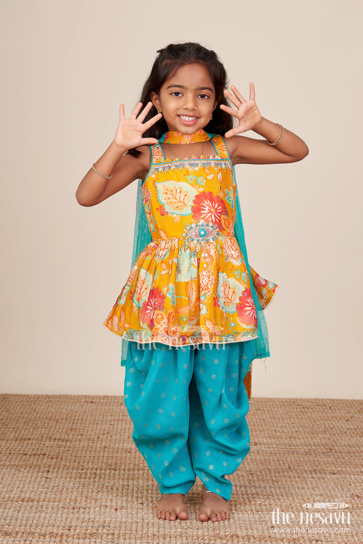 Baby girl sharara set for birthday parties and festive playdates