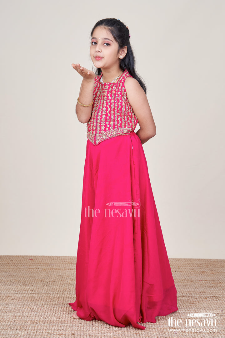 Girls Palazzo Set for Festive Celebrations and School Ethnic Days