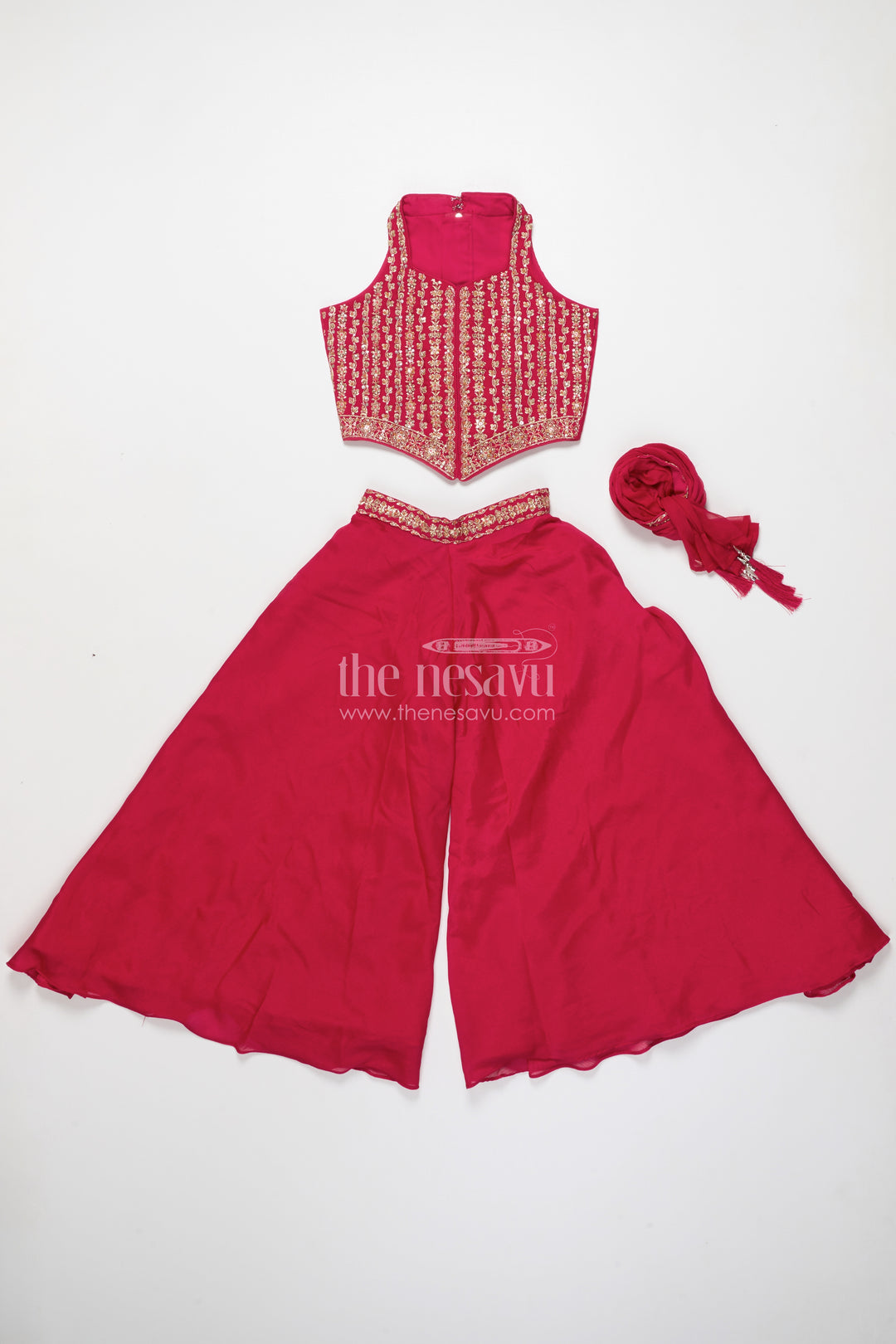 Girls palazzo set for festive celebrations and school ethnic days