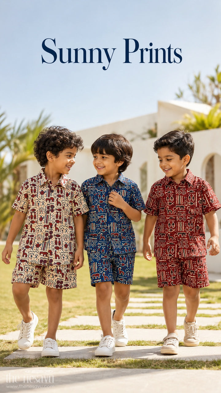 Boys Co Ord Set Dress for Summer Outings and Casual Wear