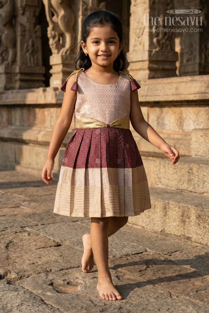 Girls Kanchi Silk Frock Weddings and Traditional Events