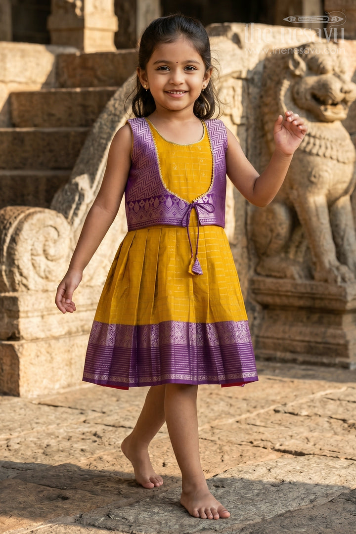 Baby Girl Silk Frock for Festive Celebrations and Traditional Gatherings