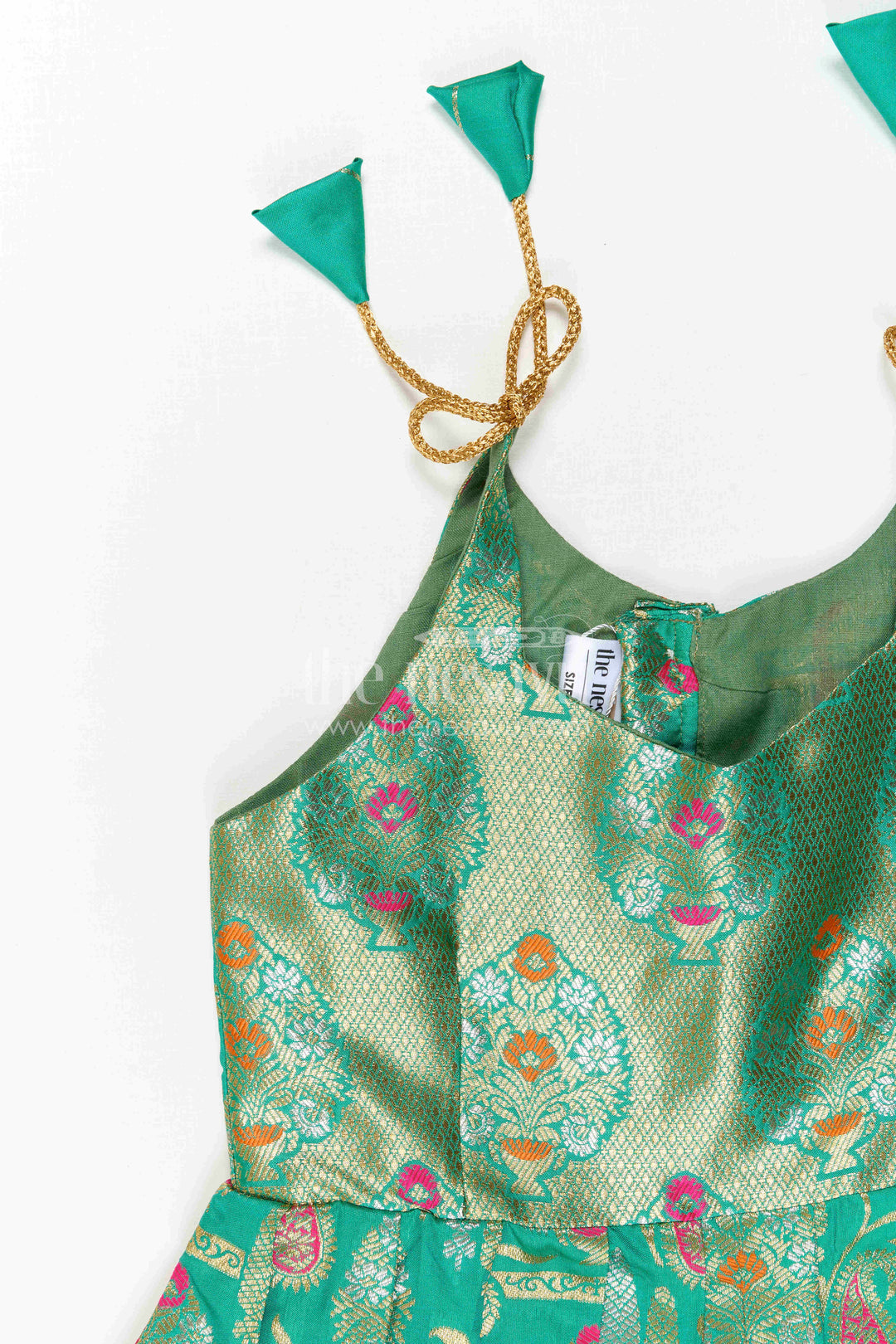 Baby Girl Kanchi Silk Frock for Weddings and Festive Occasions