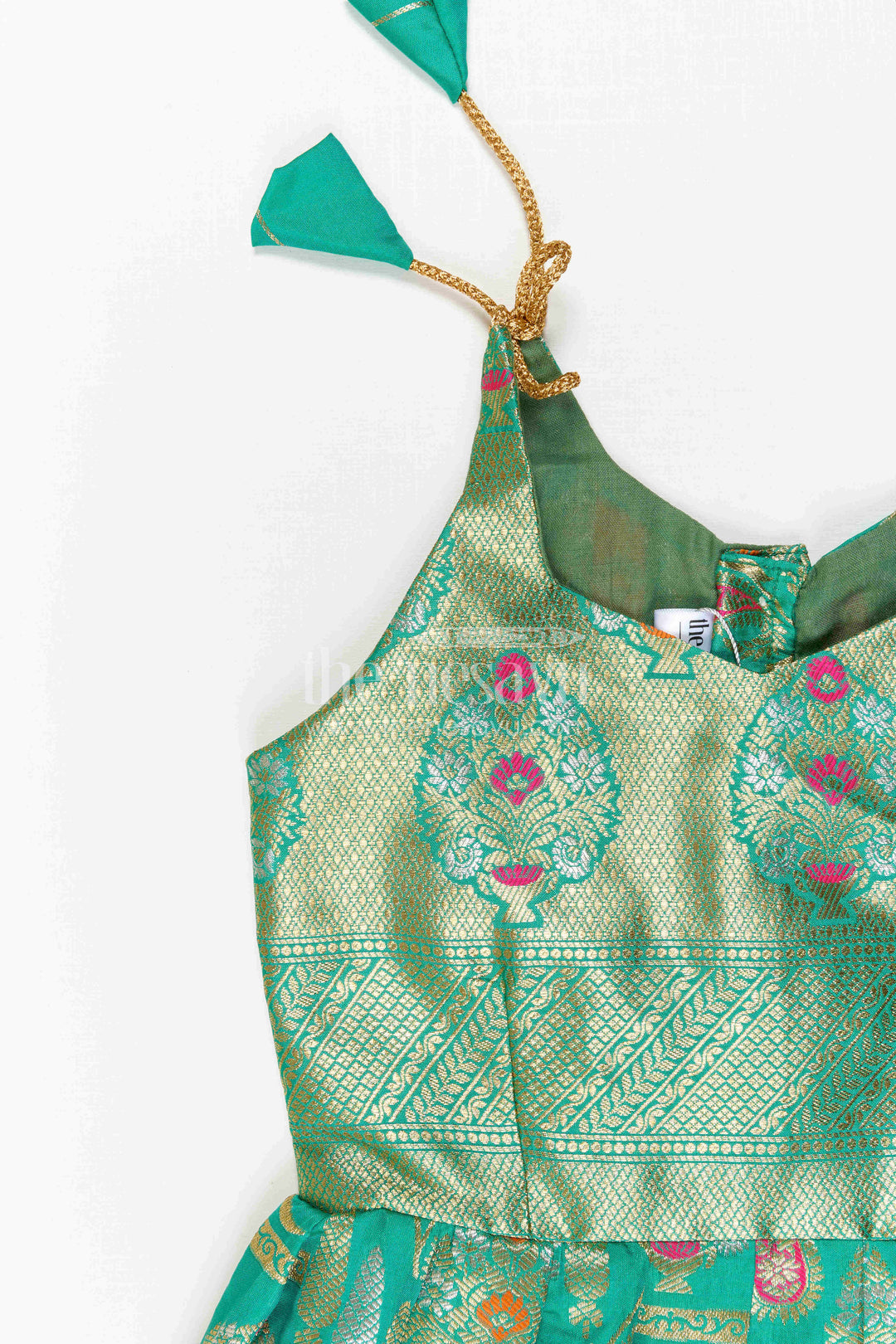Baby Girl Kanchi Silk Frock for Weddings and Festive Occasions