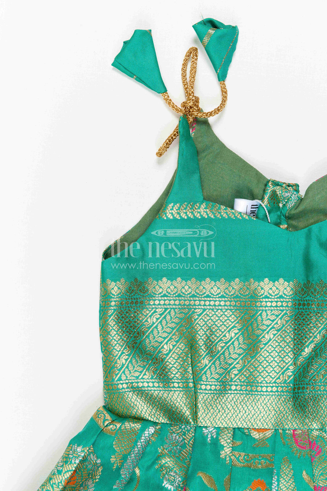 Baby Girl Kanchi Silk Frock for Weddings and Festive Occasions