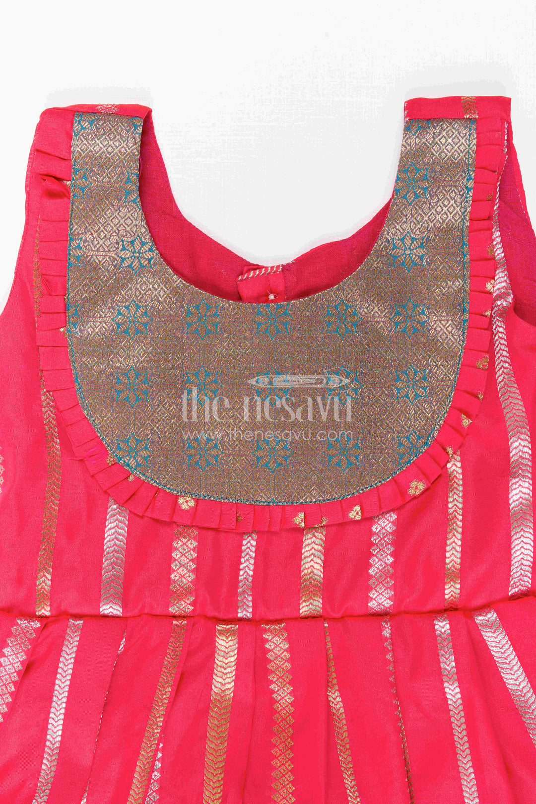 Baby Girl Kanchi Silk Frock for Festive Functions and Weddings