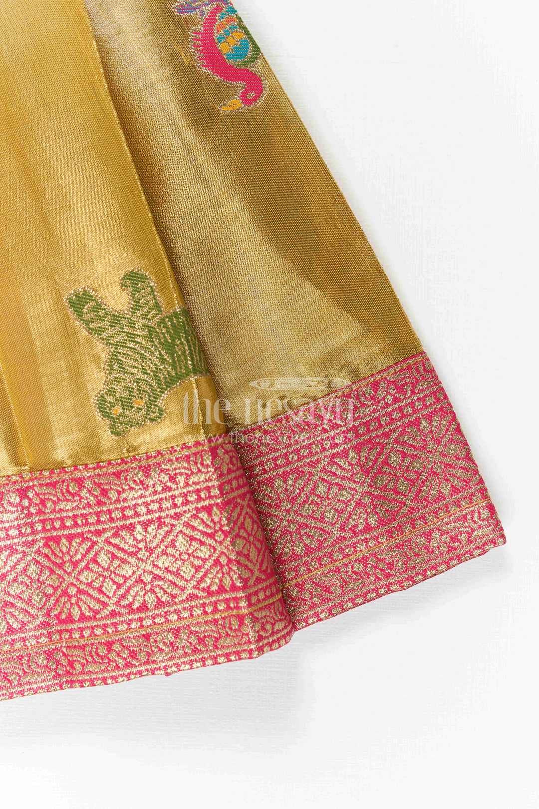 Baby Girl Kanchi Silk Frock for Festive Celebrations and Weddings
