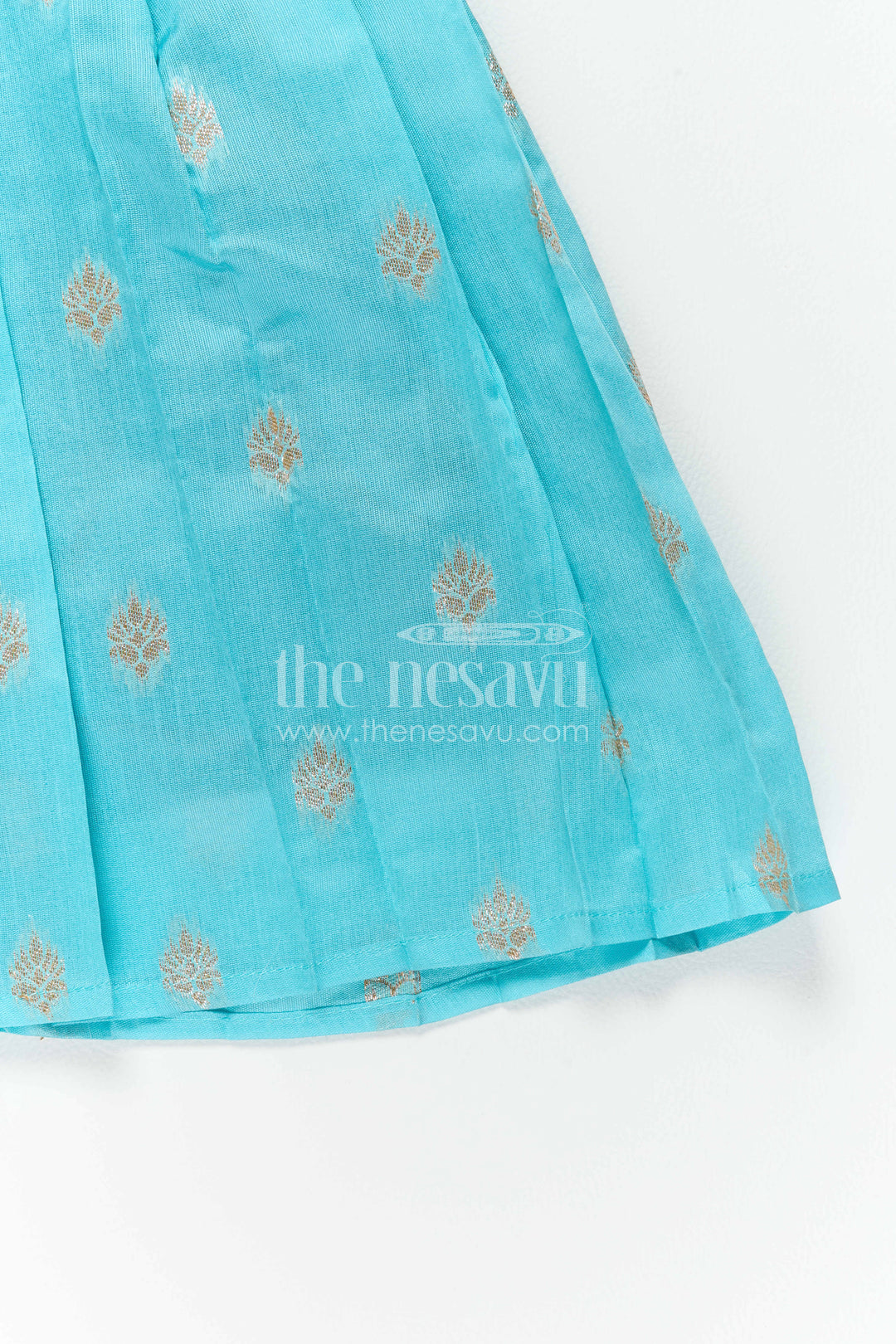Girls Kanchi Silk Frock for Festive Photos and Pooja