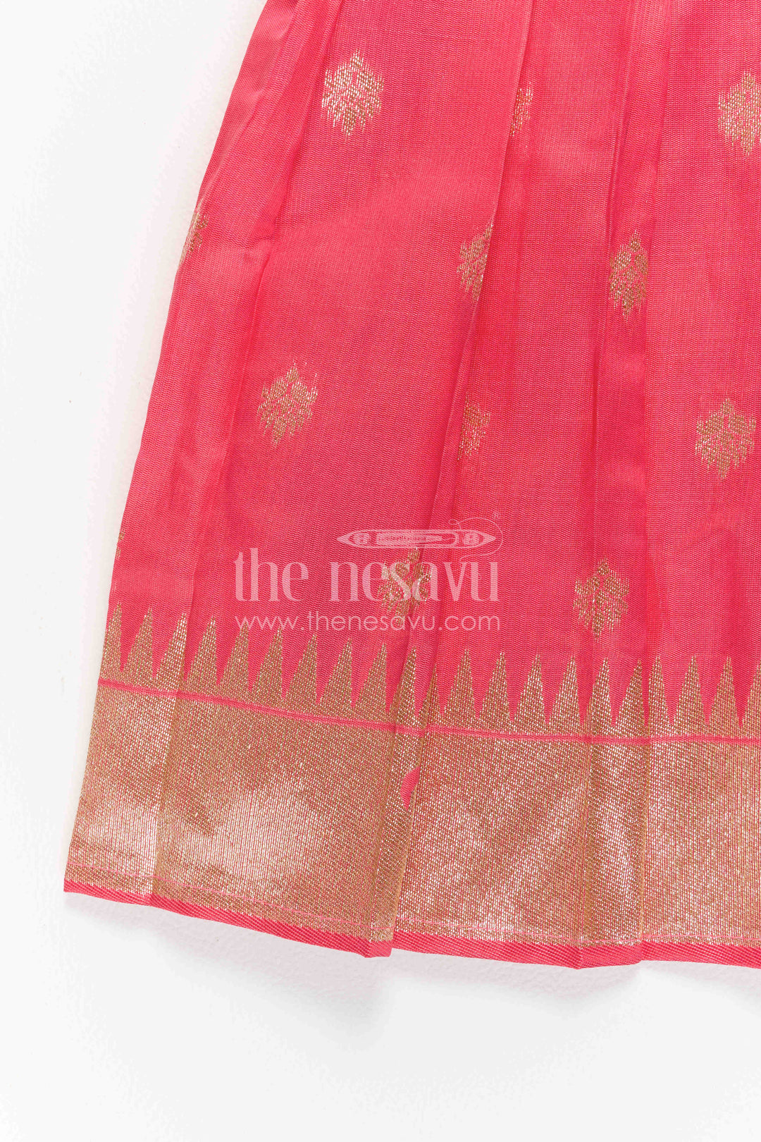 Girls Kanchi Silk Frock for Wedding Visits and Pooja