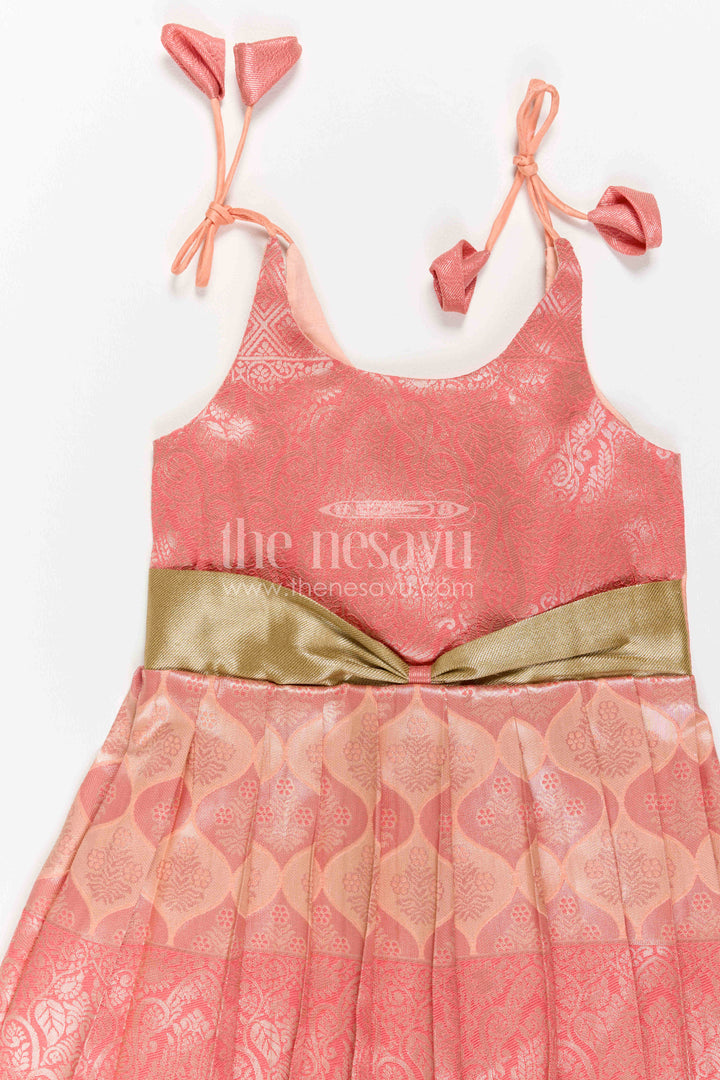 Infant Kanchi Silk Frock for Annaprasana and First Pooja