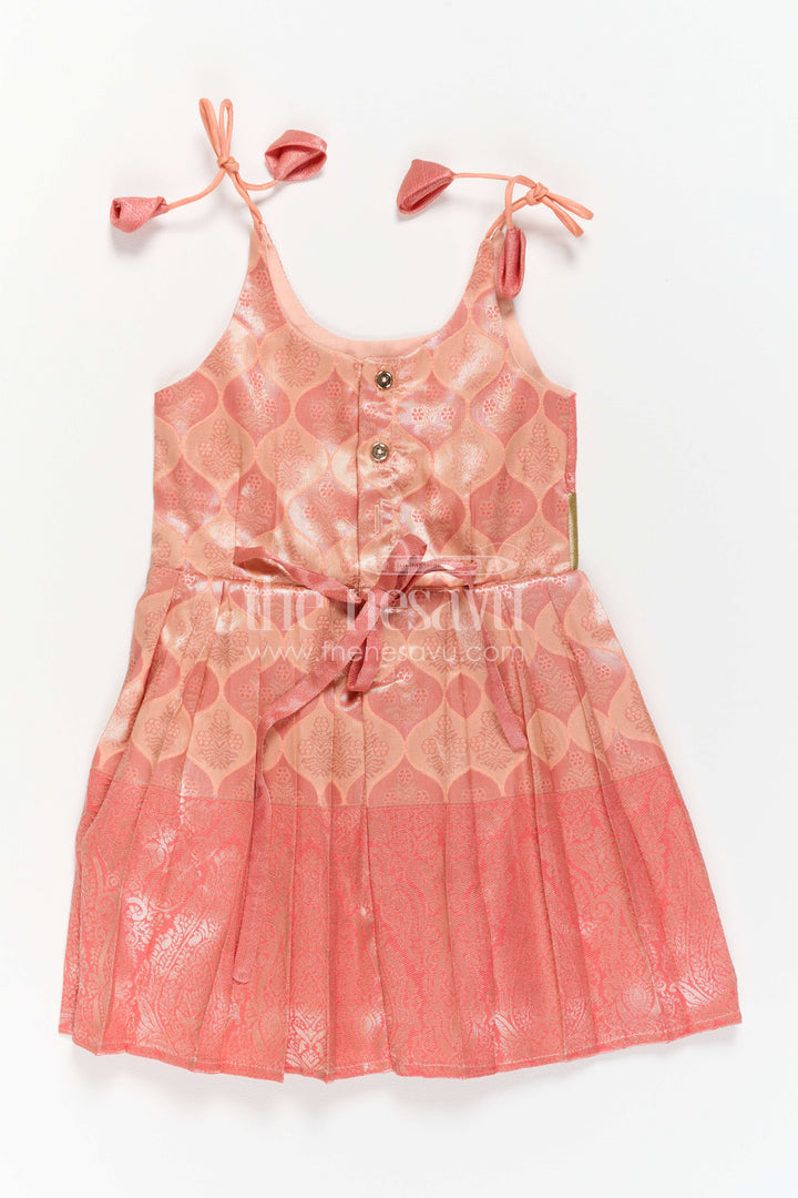 Infant Kanchi Silk Frock for Annaprasana and First Pooja