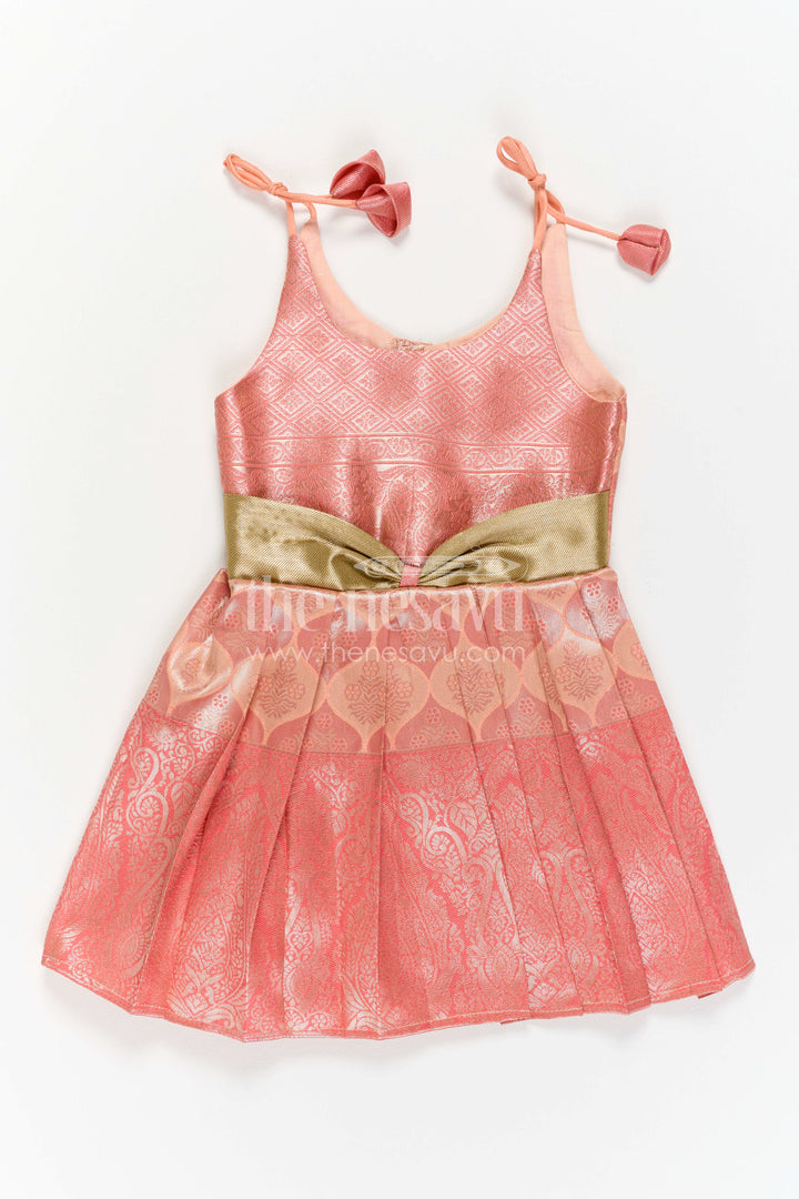 Infant Kanchi Silk Frock for Annaprasana and First Pooja
