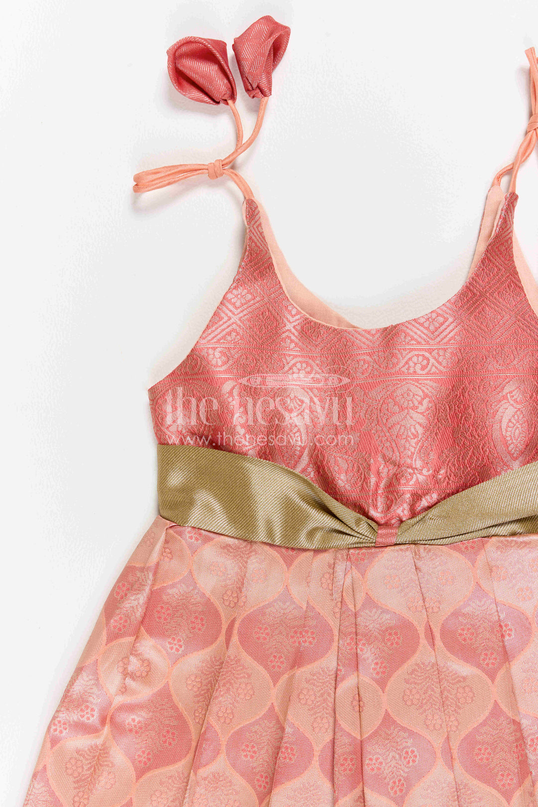 Infant Kanchi Silk Frock for Annaprasana and First Pooja
