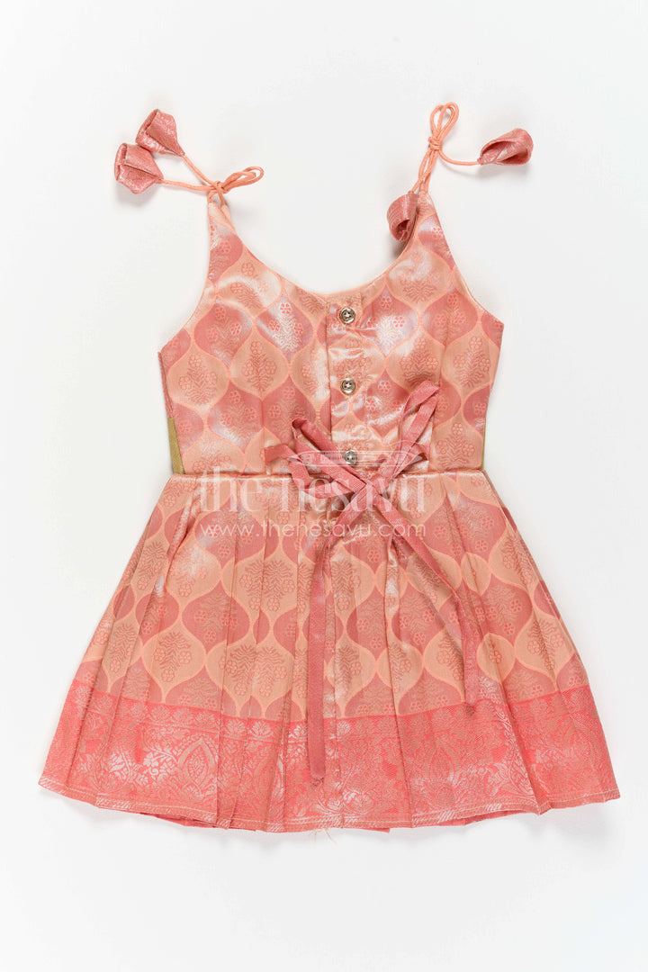 Infant Kanchi Silk Frock for Annaprasana and First Pooja