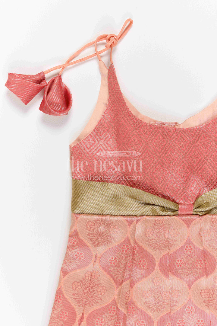 Infant Kanchi Silk Frock for Annaprasana and First Pooja