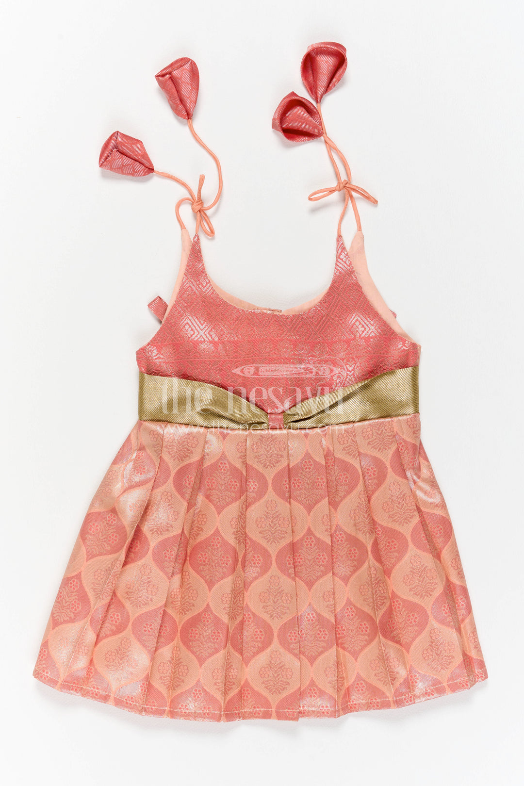 Infant Kanchi Silk Frock for Annaprasana and First Pooja