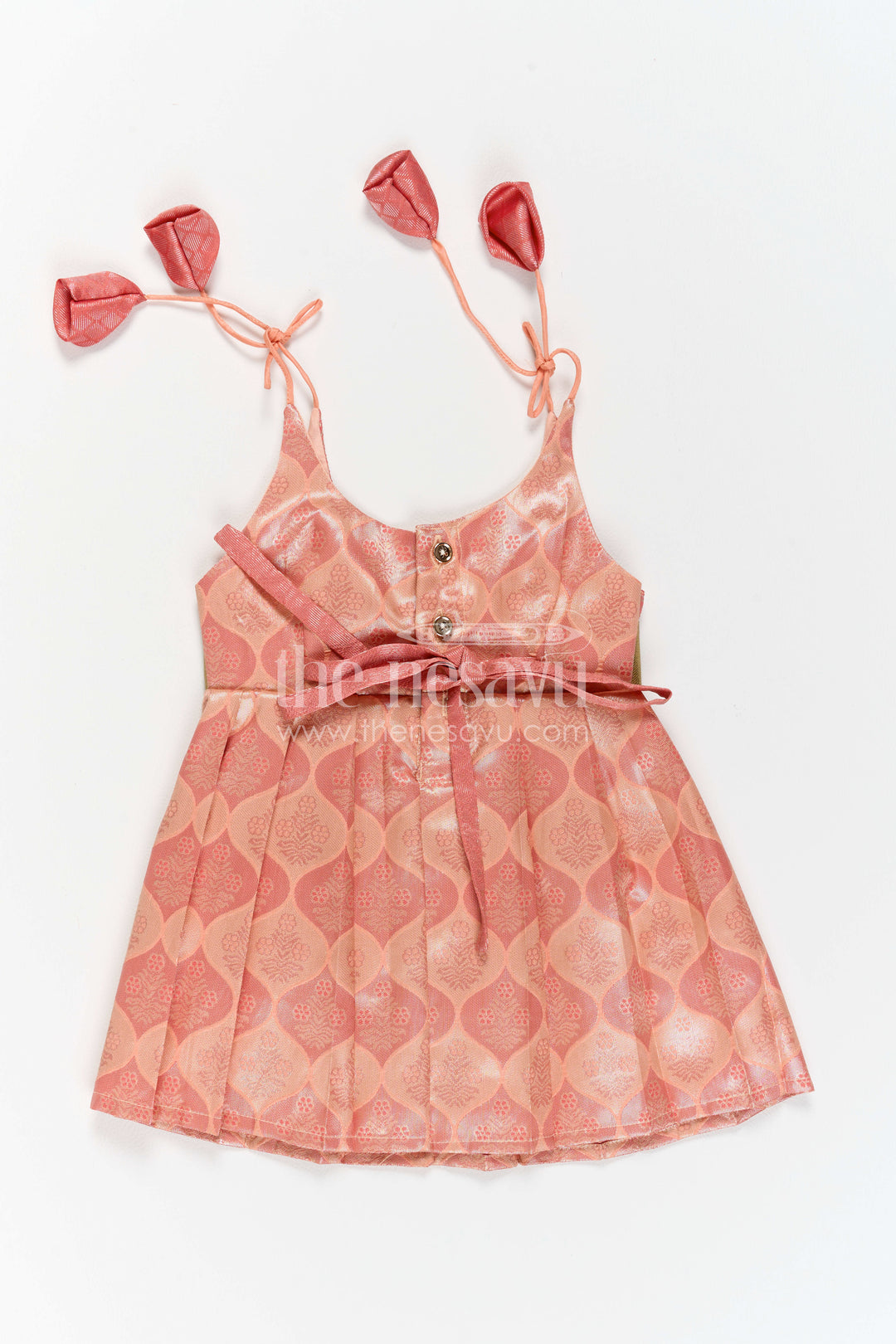 Infant Kanchi Silk Frock for Annaprasana and First Pooja