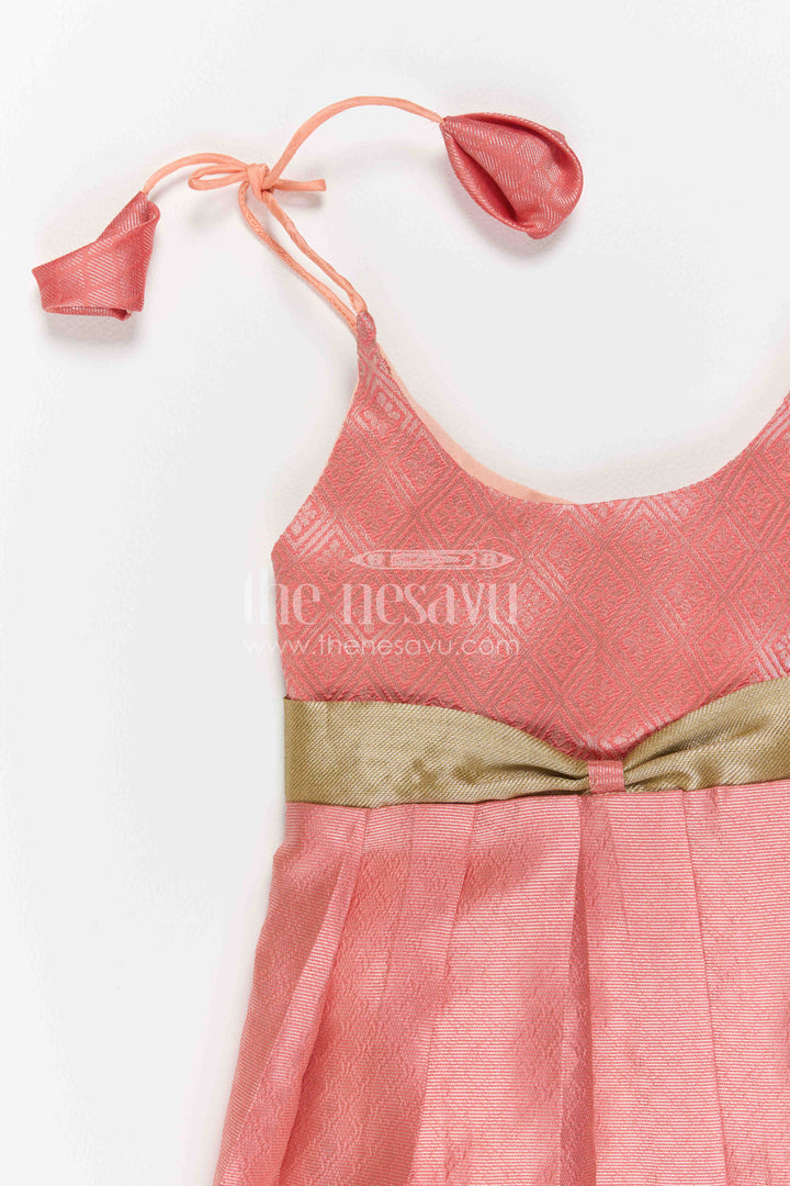 Infant Kanchi Silk Frock for Annaprasana and First Pooja